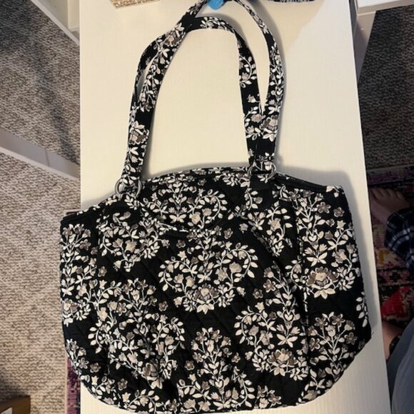 Vera Bradley Handbags - Vera Bradley Chandelier Noir pattern shoulder bag/small tote - 15"x11"